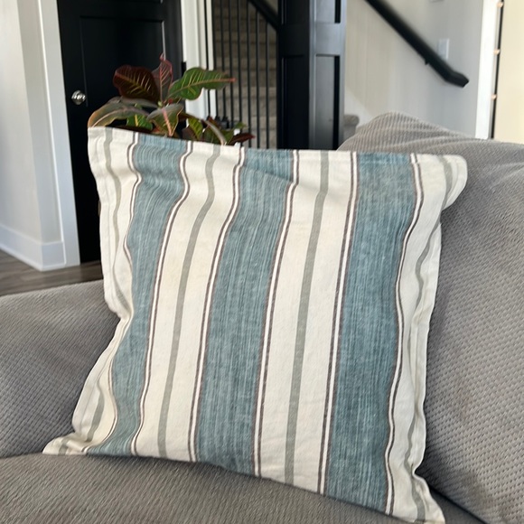 Pottery Barn Other - 2 Pottery Barn Linen Cotton Stripe Pillow Cases